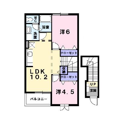 アンフィニⅠ 202【管理NO：1-010640501-02020】 ★家具家電は申し込み後に搬入しますの外観画像