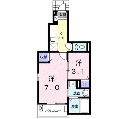 ベラカーサピッコロ 105【管理NO：1-022227701-01040】 ★家具家電は申し込み後に搬入しますの外観画像