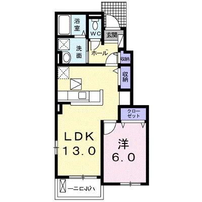 ラ・シエルⅠ 102【管理NO：1-020987102-01020】 ★家具家電は申し込み後に搬入しますの外観画像