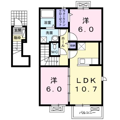 アウローラⅡ 201【管理NO：1-019919401-02010】 ★家具家電は申し込み後に搬入しますの外観画像