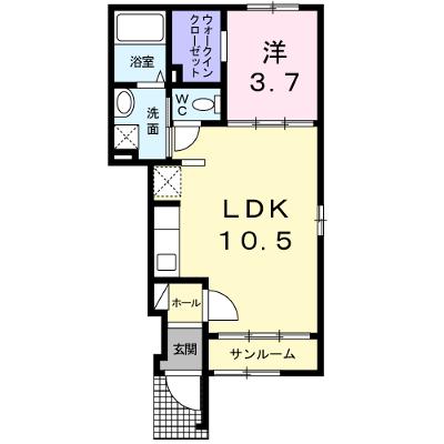 ベルカーサ 103【管理NO：1-017767302-01030】 ★家具家電は申し込み後に搬入します★の外観画像