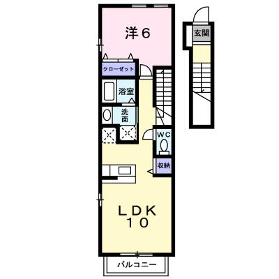 レクエルド小倉寺Ⅴ 202【管理NO：1-013721501-02020】 ★家具家電は申し込み後に搬入します★の外観画像