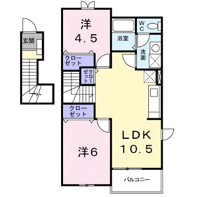 アンソレイエメゾンＥ 201【管理NO：1-012102201-02010】 ★家具家電は申し込み後に搬入しますの外観画像