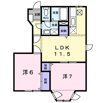 ロワジール 101【管理NO：1-009656101-01010】 ★家具家電は申し込み後に搬入します★の外観画像