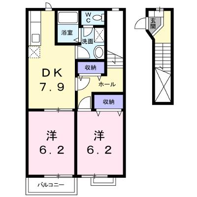 サンフローラＢ 202【管理NO：1-009568002-02020】の外観画像
