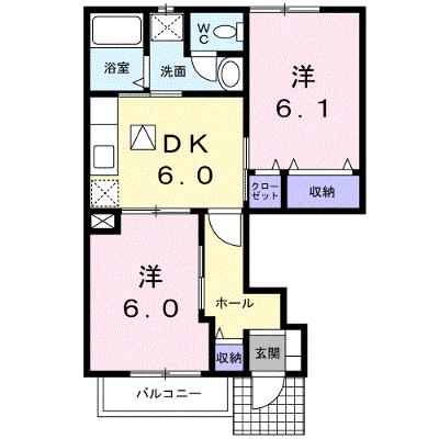 ベルメゾンＢＢ６ 102【管理NO：1-009450902-01020】 ★家具家電は申し込み後に搬入します★の外観画像