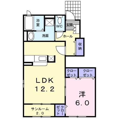 エーデル高松Ｃ 103【管理NO：1-014268601-01030】 ★家具家電は申し込み後に搬入します 2026年07月下旬入居可能の外観画像