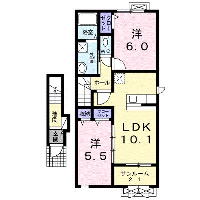 プラシードⅡ 203【管理NO：1-019118801-02030】 ★家具家電は申し込み後に搬入します 2026年08月中旬入居可能の外観画像