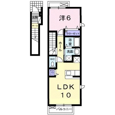 アウローラＢ 201【管理NO：1-012217502-02010】 ★家具家電は申し込み後に搬入します 2026年07月中旬入居可能の外観画像