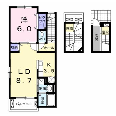 フィオ・コリーヌ 306【管理NO：1-022567301-03050】 ★家具家電は申し込み後に搬入しますの外観画像