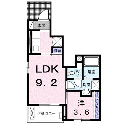 Ｑ－フロンティアⅢ 106【管理NO：1-021838101-01050】 ★家具家電は申し込み後に搬入しますの外観画像