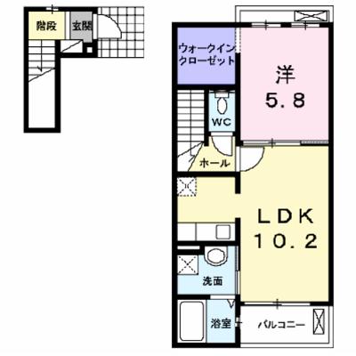 グット　プレイスⅡ 205【管理NO：1-018968701-02040】 ★家具家電は申し込み後に搬入します★の外観画像