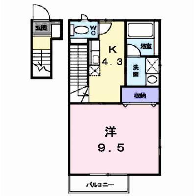 ＨＩＬＬ　ＨＯＵＳＥ．Ｋ 201【管理NO：1-014361701-02010】の外観画像