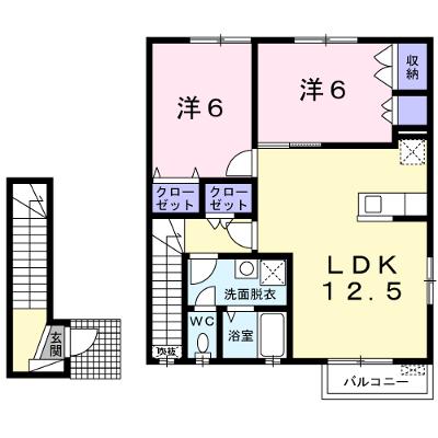 コンフォート岡小名Ａ 201【管理NO：1-099230701-02010】の外観画像