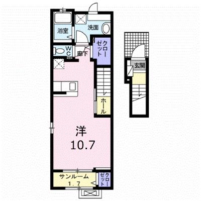 リュミエールⅠ 206【管理NO：1-025535001-02050】の外観画像