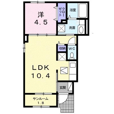 東田カレントハウスⅠ 101【管理NO：1-025028401-01010】 2026年07月下旬入居可能の外観画像