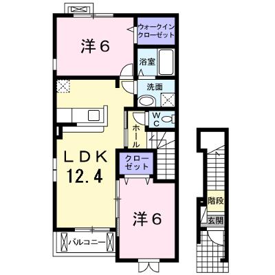 フリックシェノン　Ⅱ 201【管理NO：1-017780902-02010】 ★家具家電は申し込み後に搬入します 2026年07月下旬入居可能の外観画像