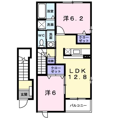 メゾン・シュテルン　Ｃ 202【管理NO：1-013953102-02020】 ★家具家電は申し込み後に搬入します★の外観画像