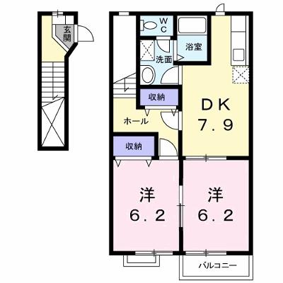 サン・プラシードＡ 203【管理NO：1-013068601-02030】の外観画像