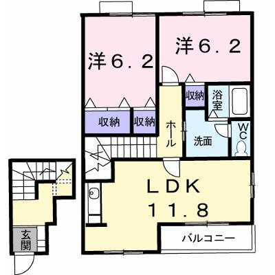 リバーサイドハウスＨ＆Ｎ－Ａ 205【管理NO：1-010966301-02040】 ★家具家電は申し込み後に搬入します★の外観画像