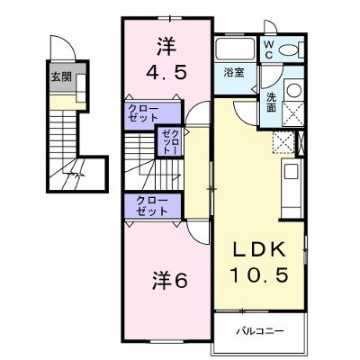 エスポワール・Ｋ 206【管理NO：1-010744801-02010】の外観画像