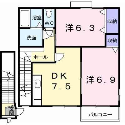 レフィナード朝日台Ａ 202【管理NO：1-010653401-02020】 ★家具家電は申し込み後に搬入します★の外観画像