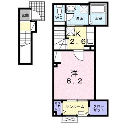 グレイス・タカノⅡ 202【管理NO：1-026293101-02020】 2026年07月下旬入居可能の外観画像