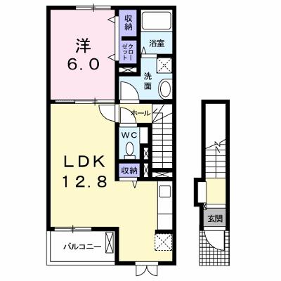 フィオリーレⅦ 202【管理NO：1-023191801-02020】 ★家具家電は申し込み後に搬入します★の外観画像