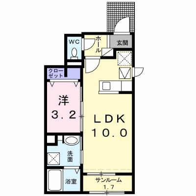 グランディール　レレーユ 101【管理NO：1-023116201-01010】 ★家具家電は申し込み後に搬入します★の外観画像