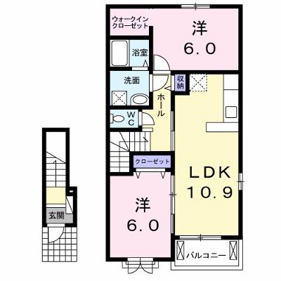 アンシャンテⅡ 203【管理NO：1-019517301-02030】 2026年07月中旬入居可能の外観画像