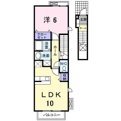 ディヴェルテンテ　カザ 201【管理NO：1-015890901-02010】 ★家具家電は申し込み後に搬入します★の外観画像