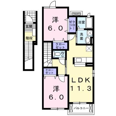 アンソレイエ・レジダンス 201【管理NO：1-014929801-02010】 ★家具家電は申し込み後に搬入します★の外観画像
