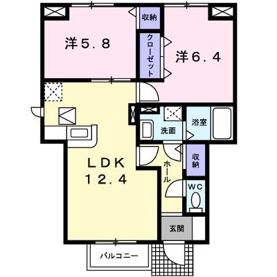 シャトー・バロン１８ 101【管理NO：1-012005701-01010】 ★家具家電は申し込み後に搬入します★の外観画像