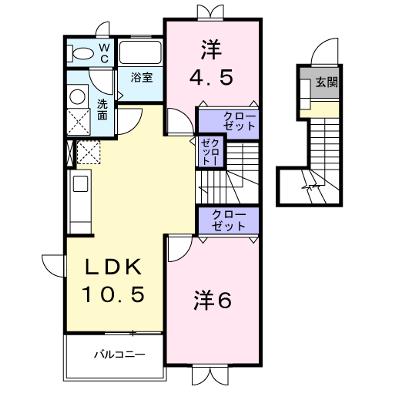 カーサ柿境 202【管理NO：1-010346801-02020】 ★家具家電は申し込み後に搬入します★の外観画像