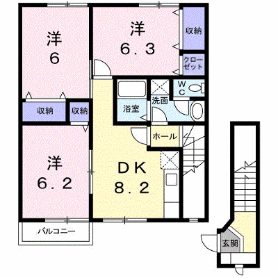 メゾンパークス 203【管理NO：1-009611701-02030】 ★家具家電は申し込み後に搬入します★の外観画像