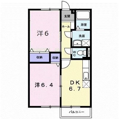 メゾンド　シャトリエ　Ⅲ 202【管理NO：1-007935003-02020】 ★家具家電は申し込み後に搬入します★の外観画像