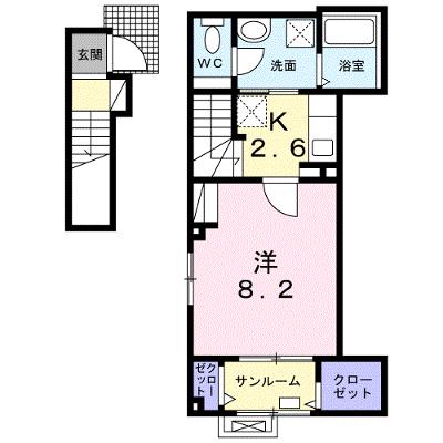 ヴァイスハイト 206【管理NO：1-026066901-02050】 ★家具家電は申し込み後に搬入しますの外観画像