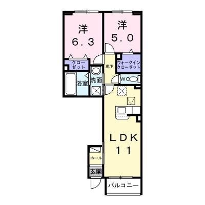 エレガンス　メゾン　Ⅱ 102【管理NO：1-028697702-01020】 ★家具家電は申し込み後に搬入しますの外観画像