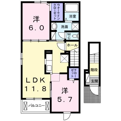 シェルトⅥ 201【管理NO：1-021410101-02010】 ★家具家電は申し込み後に搬入しますの外観画像