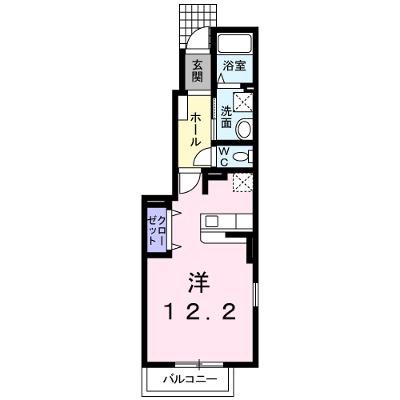 エリタージュＡ 101【管理NO：1-016658201-01010】 ★家具家電は申し込み後に搬入します 2026年08月中旬入居可能の外観画像