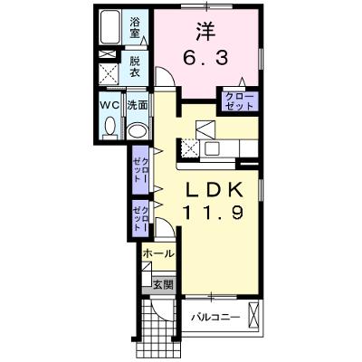 ベル・ミルトＡ 105【管理NO：1-013009101-01040】 ★家具家電は申し込み後に搬入しますの外観画像
