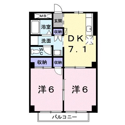 パルネット数間Ａ 201【管理NO：1-001206501-02010】 ★家具家電は申し込み後に搬入します 2026年07月下旬入居可能の外観画像