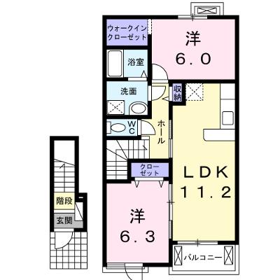ＫＯＫＯの家 203【管理NO：1-018496701-02030】 ★家具家電は申し込み後に搬入しますの外観画像