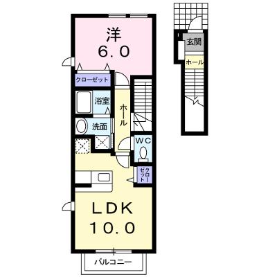 グランデ・マーカスＡ 205【管理NO：1-017031001-02040】 ★家具家電は申し込み後に搬入します 2026年07月下旬入居可能の外観画像