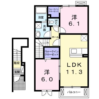 グランデ・ラ・テールＢ 203【管理NO：1-016671302-02030】 ★家具家電は申し込み後に搬入します 2026年07月下旬入居可能の外観画像