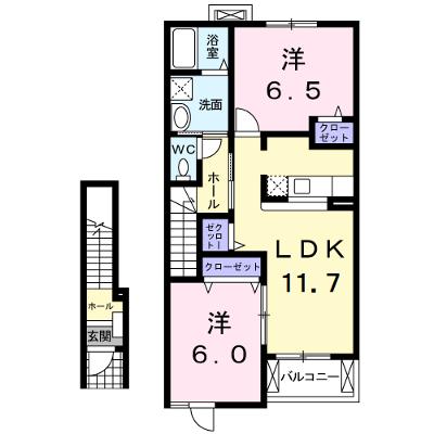 オーク・ヴィレッヂＢ 202【管理NO：1-013120902-02020】 ★家具家電は申し込み後に搬入します 2026年07月上旬入居可能の外観画像