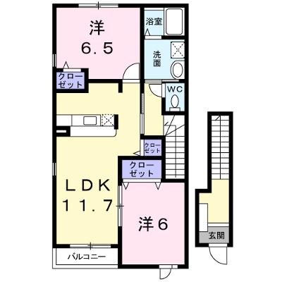 カルムＢ 201【管理NO：1-012907102-02010】 ★家具家電は申し込み後に搬入しますの外観画像