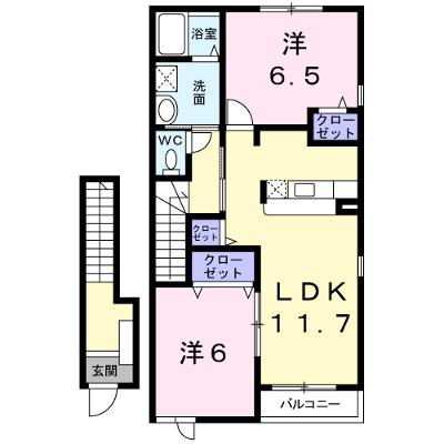カルムＡ 202【管理NO：1-012907101-02020】 ★家具家電は申し込み後に搬入しますの外観画像