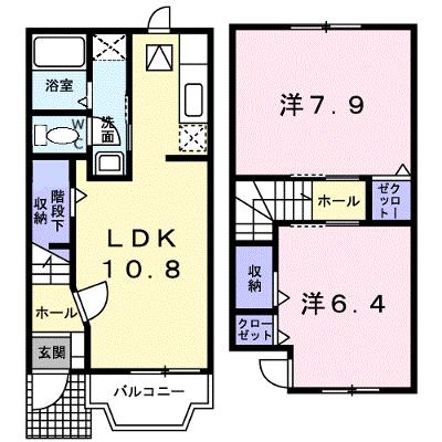 プロムナードＡ 105【管理NO：1-012575701-01040】 ★家具家電は申し込み後に搬入します★の外観画像