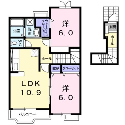 パークサイドハウスＪ・Ⅰ 203【管理NO：1-012545001-02030】 ★家具家電は申し込み後に搬入しますの外観画像